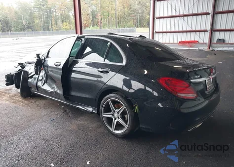 2015 Mercedes-Benz C 300 Sport 4Matic from USA, damaged, VIN 55SWF4KB3FU033176